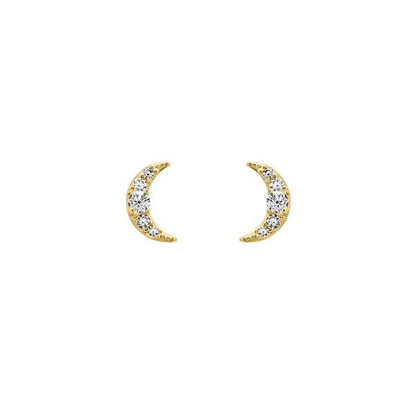 Orecchini Stroili Lobo Lunula Bon Ton Oro Giallo 9 KT Cubic Zirconia 1435997