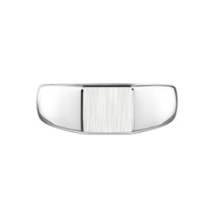 Zancan Engravable Chevalier Ring in Silver ESA065
