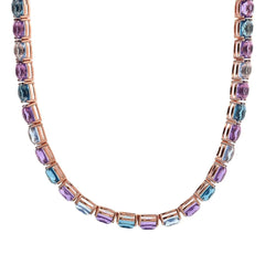 Collana Bronzallure Chocker Con Pietre Multicolor WSBZ02369.BLU-SP