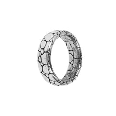 Albert M. Classic Snake Texture Band Ring