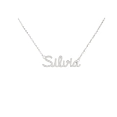 Collana Nome Silvia In Acciaio 316 -