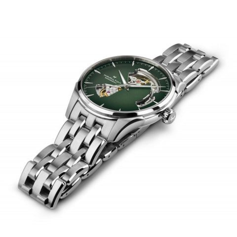 Orologio Hamilton Uomo Jazzmaster Open Heart Automatico Verde H32675160