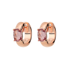 Orecchini Bronzallure a Cerchio con Prisma Gem Taglio Mosaico -