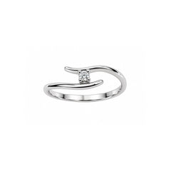 Anello Solitario Giorgio Visconti in Oro Bianco 18 KT con Diamante Naturale AB16314