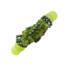 Pulsera Rajola Hula con jade, peridoto y hematita