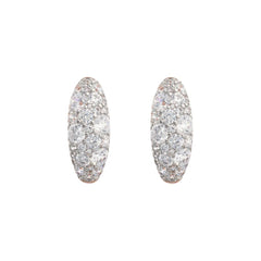 Orecchini Bronzallure a Lobo Ovali con Pavé di Cubic Zirconia WSBZ02461.WR