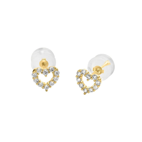 Orecchini Stroili Lobo Cuore Bon Ton Oro Giallo 9 KT E Cubic Zirconia 1401791