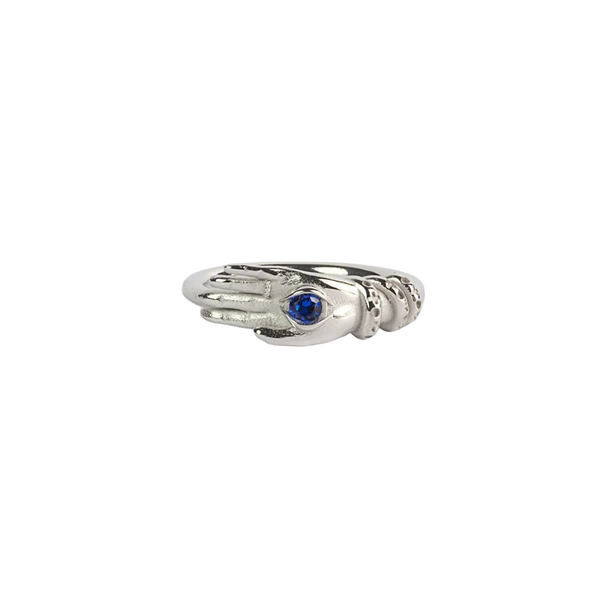 Fedina Nove25 Talismano Con Occhio Spinello Blu Argento N25ANE00429