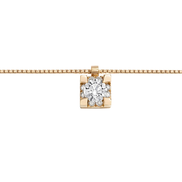 Giorgio Visconti rose gold necklace with diamonds IO LUCE