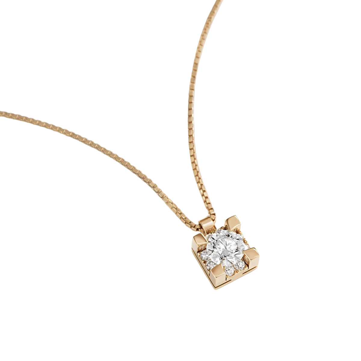 Giorgio Visconti rose gold necklace with diamonds IO LUCE