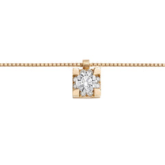 Giorgio Visconti rose gold necklace with diamonds IO LUCE
