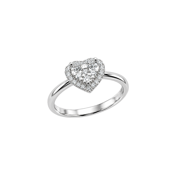 Anello Cuore Mirco Visconti in Oro Bianco e Diamanti ABA1064/20