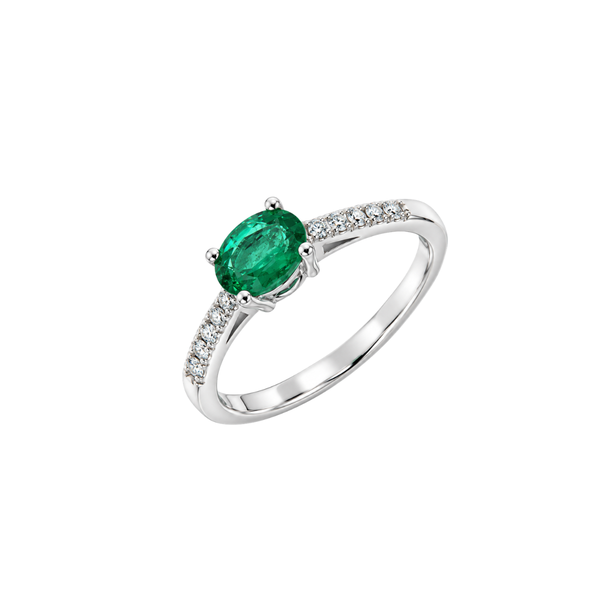 Anello Mirco Visconti con Smeraldo naturale e diamanti LF138/S