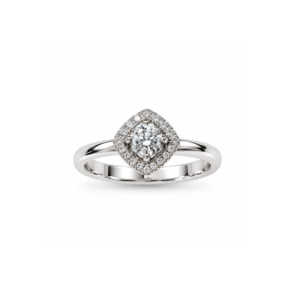 Anillo Solitario Giorgio Visconti en Oro y Diamantes ABX16217