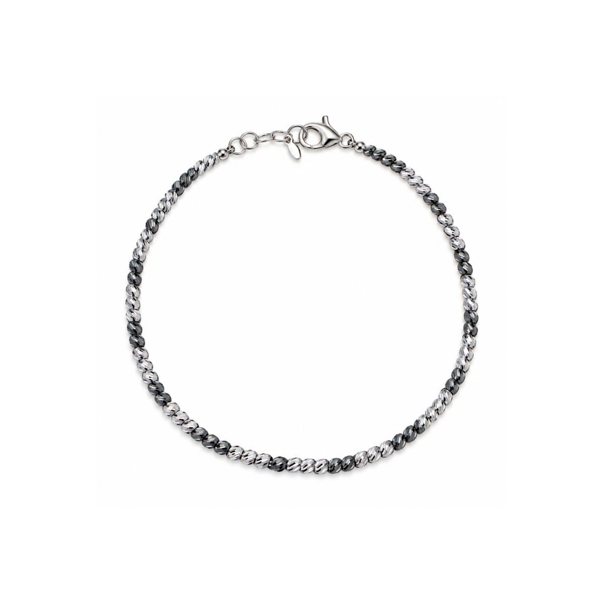 Bracciale Handmade Milleluci in Oro Bianco e Brunito 18 KT BRML07