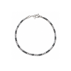 Bracciale Handmade Milleluci in Oro Bianco e Brunito 18 KT BRML07