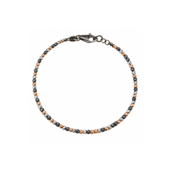 Bracciale Handmade Milleluci in Oro Bianco, Rosa e Brunito 18 KT BRML06