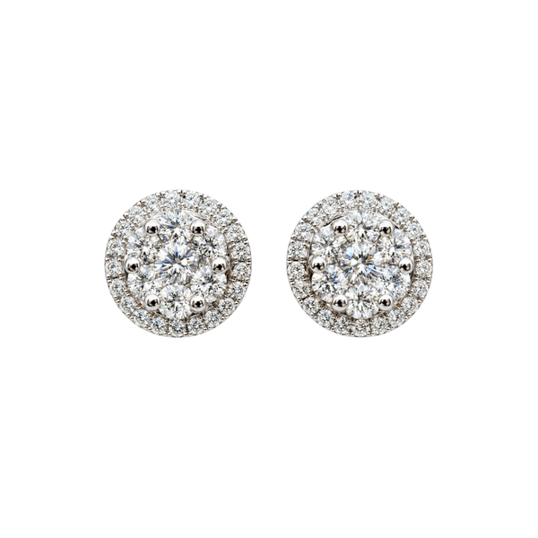 Iannelli Handmade Magic Stud Earrings with Diamonds