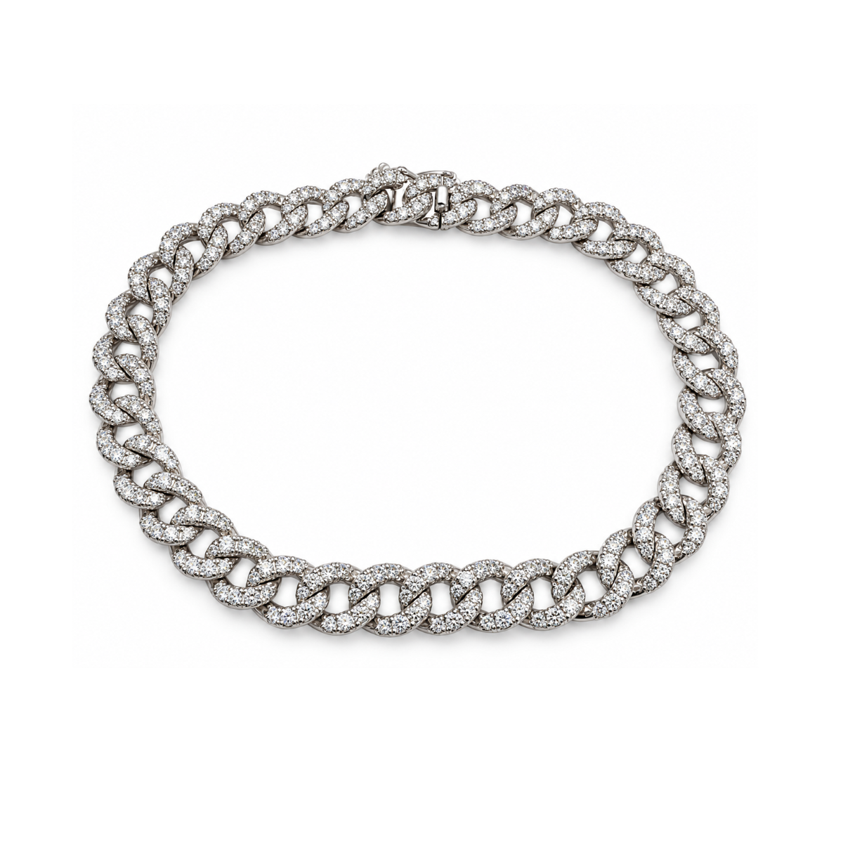 Pulsera Groumette de Davite&amp;Delucchi en oro blanco y diamantes