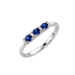Anello Mirco Visconti Veretta con Zaffiri Naturali e Diamanti HN30/20Z