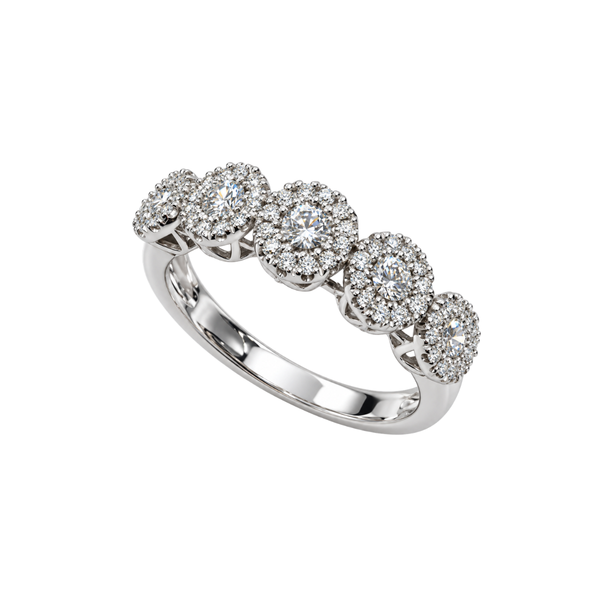 Anillo Davite Delucchi con diamantes de talla brillante