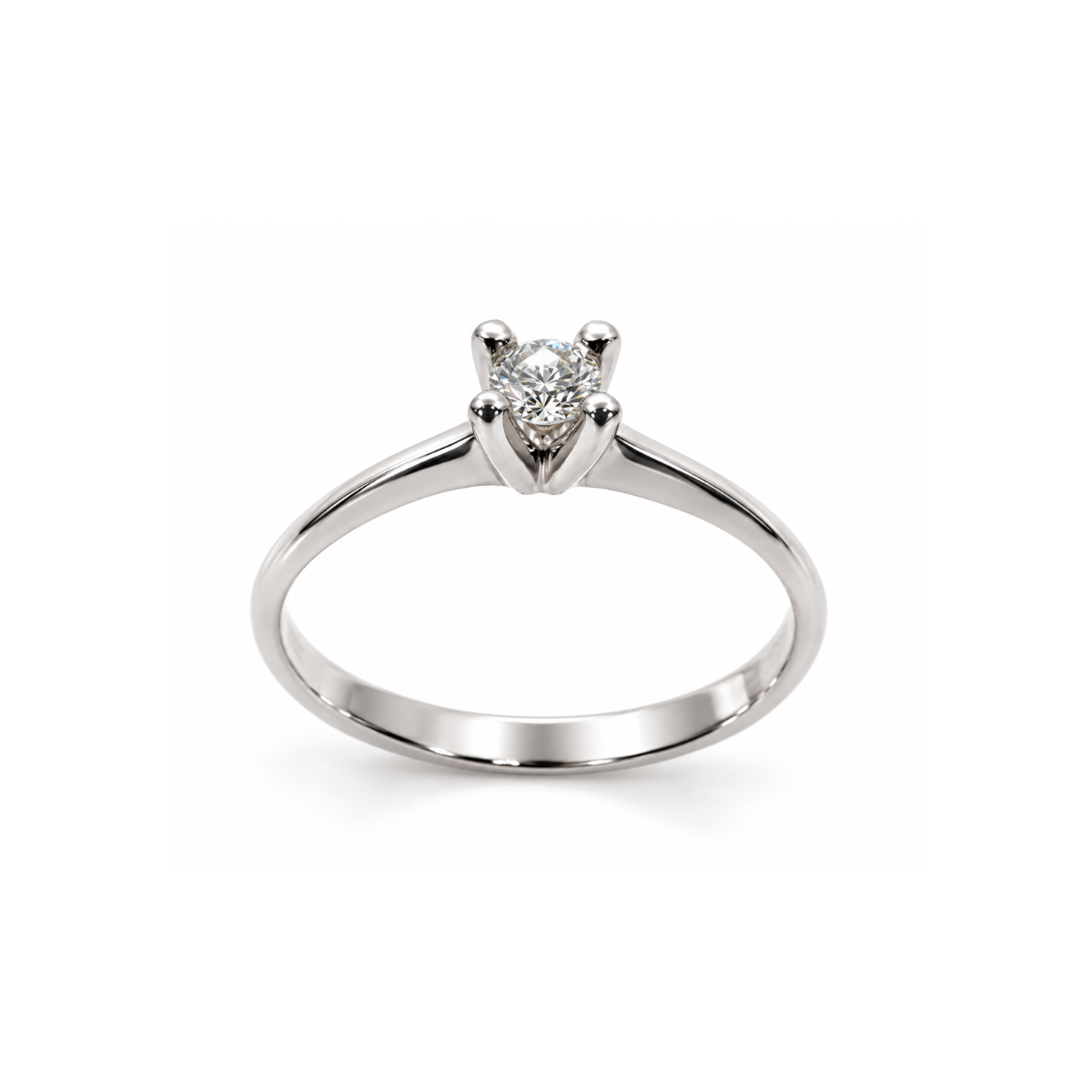 Anello Bibigì Solitario A 4 Punte Con Diamante Centrale ANK0002B10