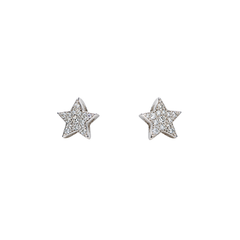 Orecchini Stelle Giorgio Visconti in Oro Bianco 18 KT e Diamanti Naturali BB37334