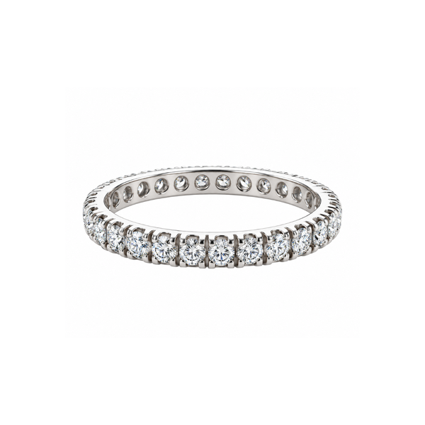 Anello Veretta in Oro Bianco 18kt con Diamanti ct 1,00 FVS ANBR001