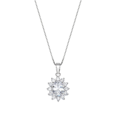 Collana Amen Royal Lady Con Zircone Bianco E Colorato -