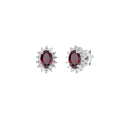 Orecchini Amen Mini Royal Lady Con Zircone Colorato -