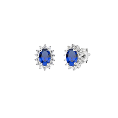 Orecchini Amen Mini Royal Lady Con Zircone Colorato -