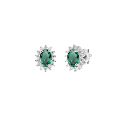 Orecchini Amen Mini Royal Lady Con Zircone Colorato -