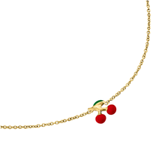 Bracciale Stroili Mon Petit Oro Giallo 9 KT con Ciliegie Smaltate 1438105