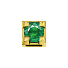 Charm Elements Griffe en oro amarillo con esmeralda de 0,02 ct