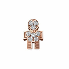 Charm Elements Adult Men's Rose Gold and 0.03 ct Diamond DCHF9182.003