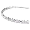 Swarovski Subtle Trilogy Bracelet with White Stones and Sliding Clasp