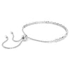 Swarovski Subtle Trilogy Bracelet with White Stones and Sliding Clasp