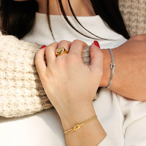 Bracciale Amen Nodo D'Amore Argentato