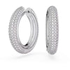 Orecchini Swarovski Dextera a Cerchio Con Pietre Bianche in Pavè 5651392