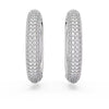 Orecchini Swarovski Dextera a Cerchio Con Pietre Bianche in Pavè 5651392