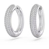 Orecchini Swarovski Dextera a Cerchio Con Pietre Bianche in Pavè 5651392