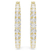 Pendientes de aro Swarovski Matrix bañados en oro amarillo