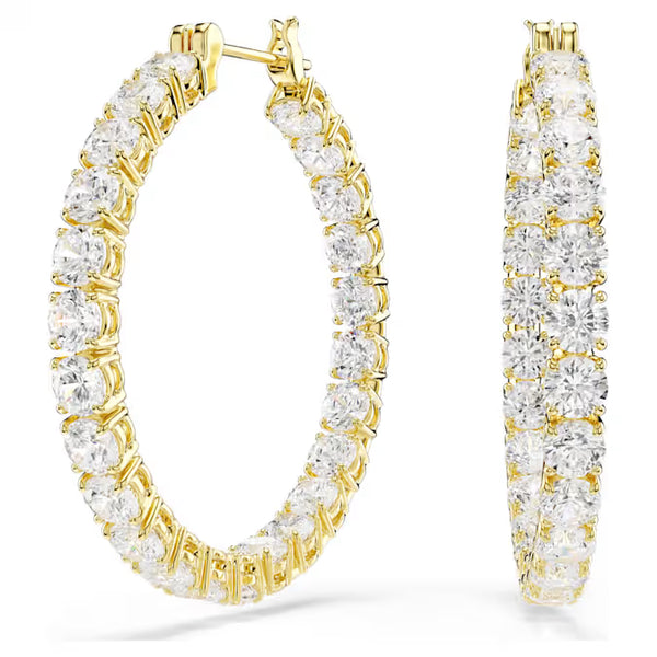 Orecchini Swarovski Matrix A Cerchio Placcati Oro Giallo 5750620
