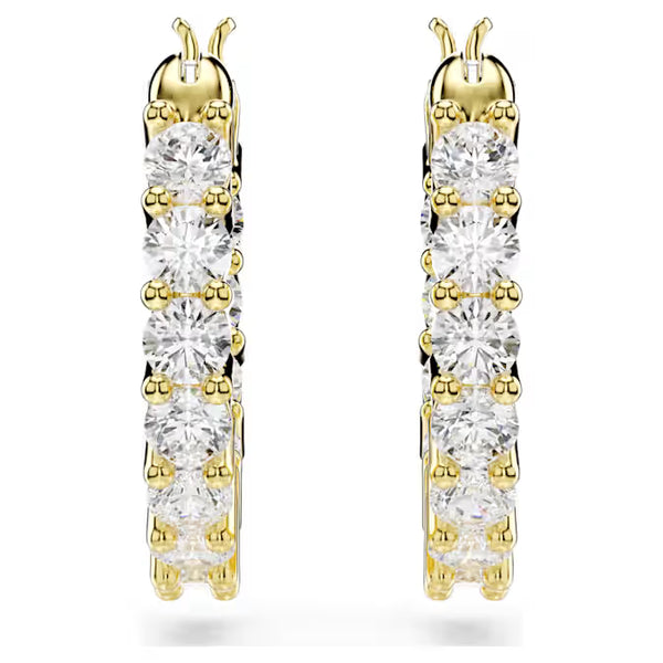 Orecchini Swarovski a Cerchio Matrix Vittore Placcati Oro Giallo 5733398