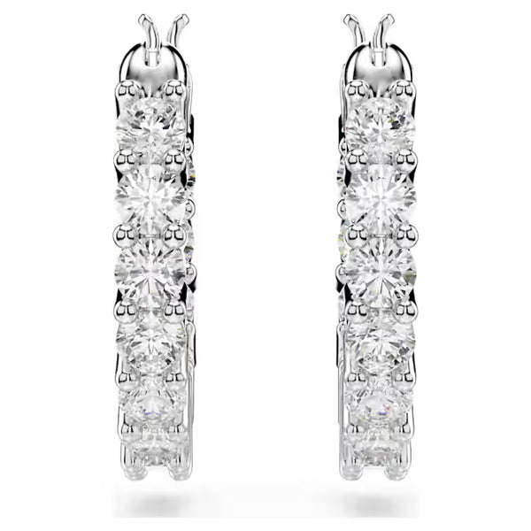 Orecchino Swarovski Vittore A Cerchio Con Pietre Tonde Bianche 5562126