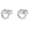 PENDIENTES REDONDOS SWAROVSKI EN RODIO BLANCO, LÍNEA CONSTELLA