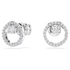 PENDIENTES REDONDOS SWAROVSKI EN RODIO BLANCO, LÍNEA CONSTELLA