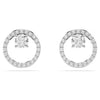PENDIENTES REDONDOS SWAROVSKI EN RODIO BLANCO, LÍNEA CONSTELLA