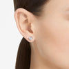 Orecchini Swarovski A Lobo Stilla Taglio Tondo Bianchi 5636712