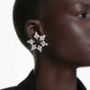 Pendientes de clip Swarovski Idyllia Snowflake